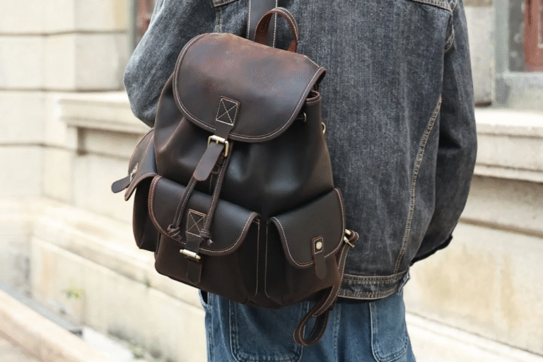 women's leather backpack