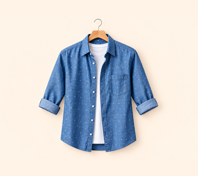 Oversized cotton shirt